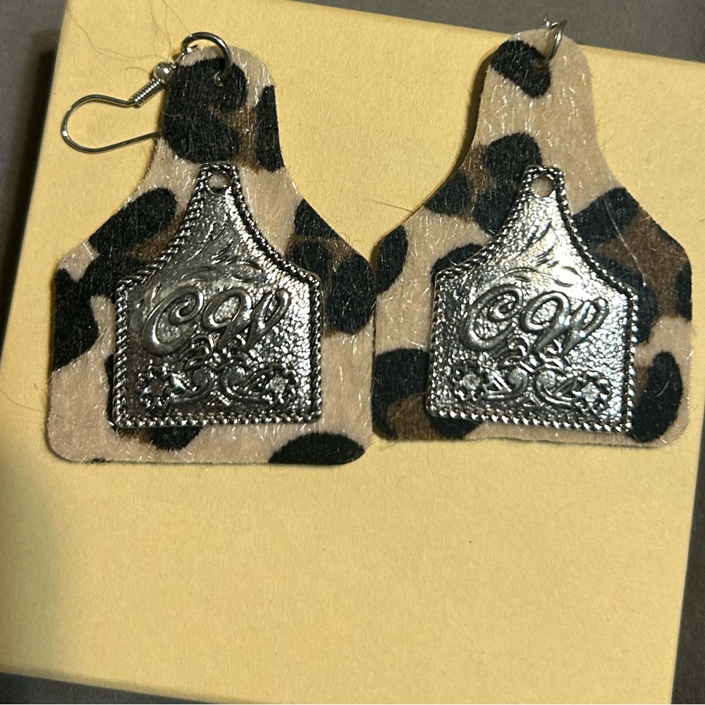 Cow earrings